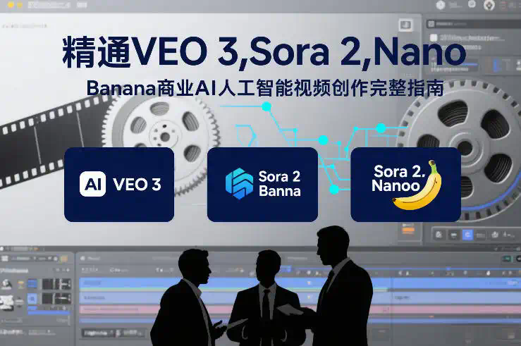 精通VEO 3，Sora 2，Nano Banana商业AI人工智能视频创作完整指南