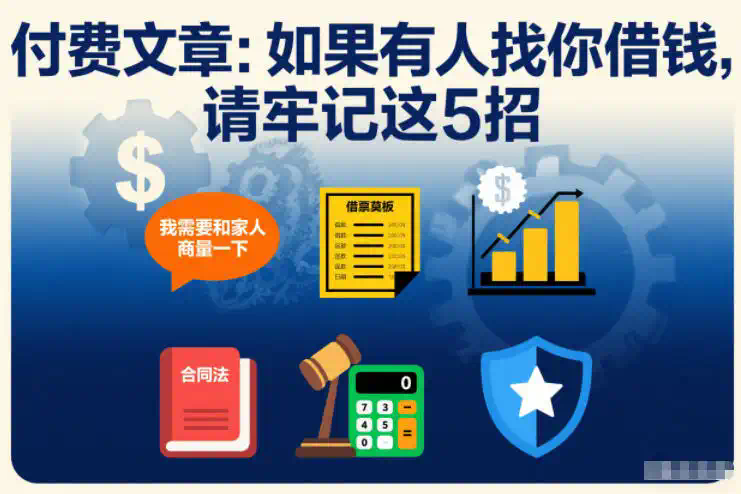 付费文章：如果有人找你借钱，请牢记这5招