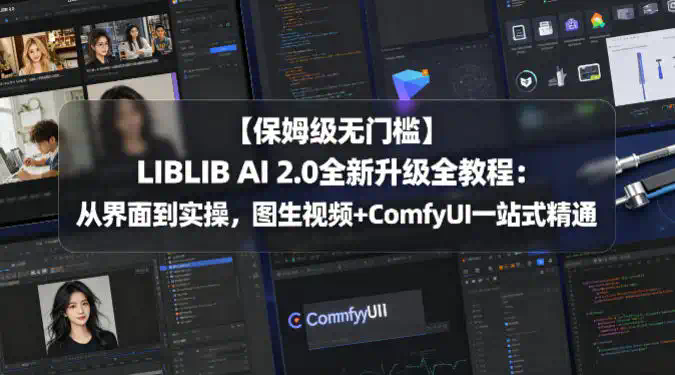 【保姆级无门槛】LIBLIB AI 2.0全新升级全教程：从界面到实操，图生视频+ComfyUI一站式精通